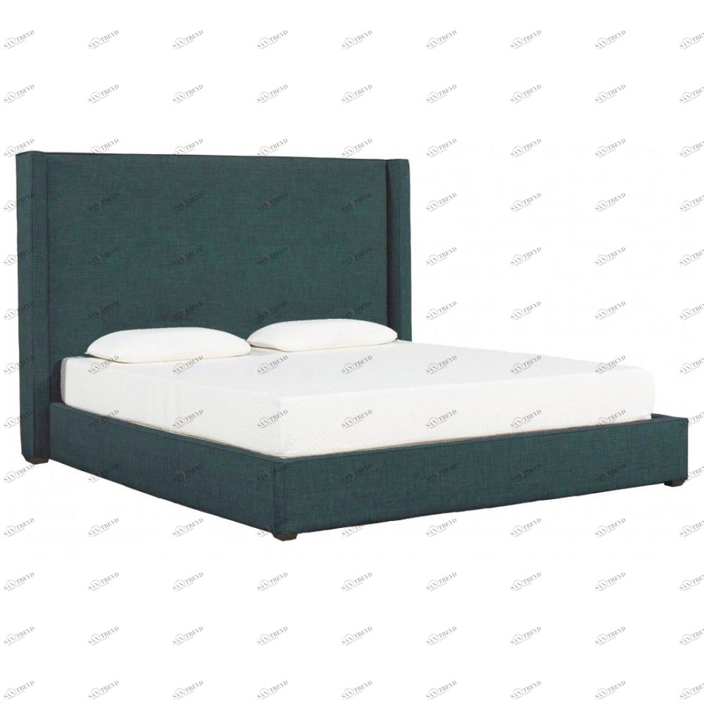 Кровать двуспальная 160х200 зеленая Brown ICON DESIGNE ДИЗАЙНЕРСКИЕ 177955 Зеленый 