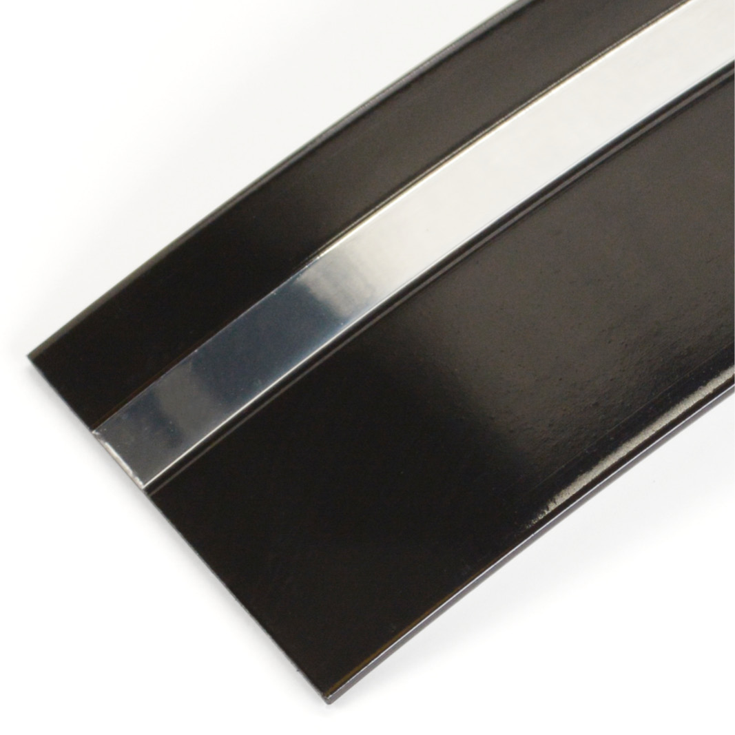 Кромка для столешницы  «Acryline» «Ступенька-ассиметрия» черный зеркальный ALB1 SIDAK SIST1212-2032