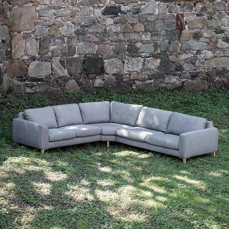 Диван Malin трехместный угловой светло-серый SITS ДИЗАЙНЕРСКИЕ, MALIN 192158 Серый  - Вид №2