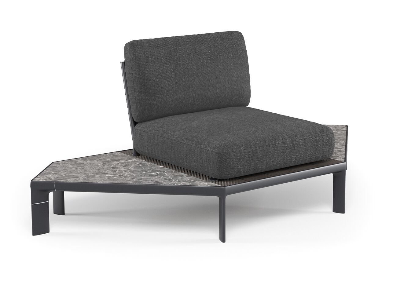 Тканевое мягкое угловое садовое кресло emu Tami ARCH-00104617