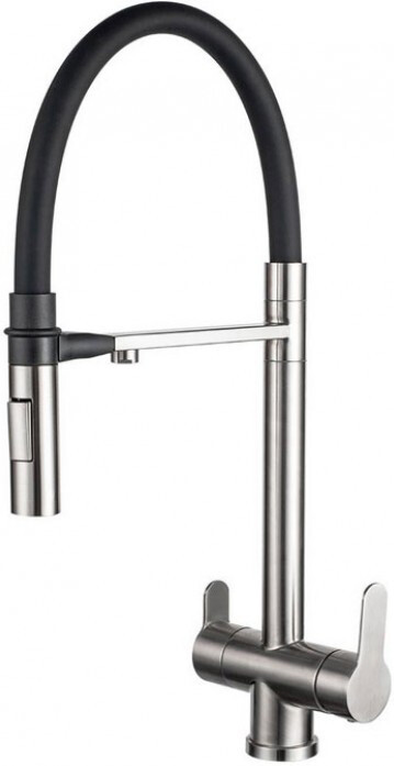 Смеситель ZorG Magnit SZR-3030 для кухонной мойки, сталь