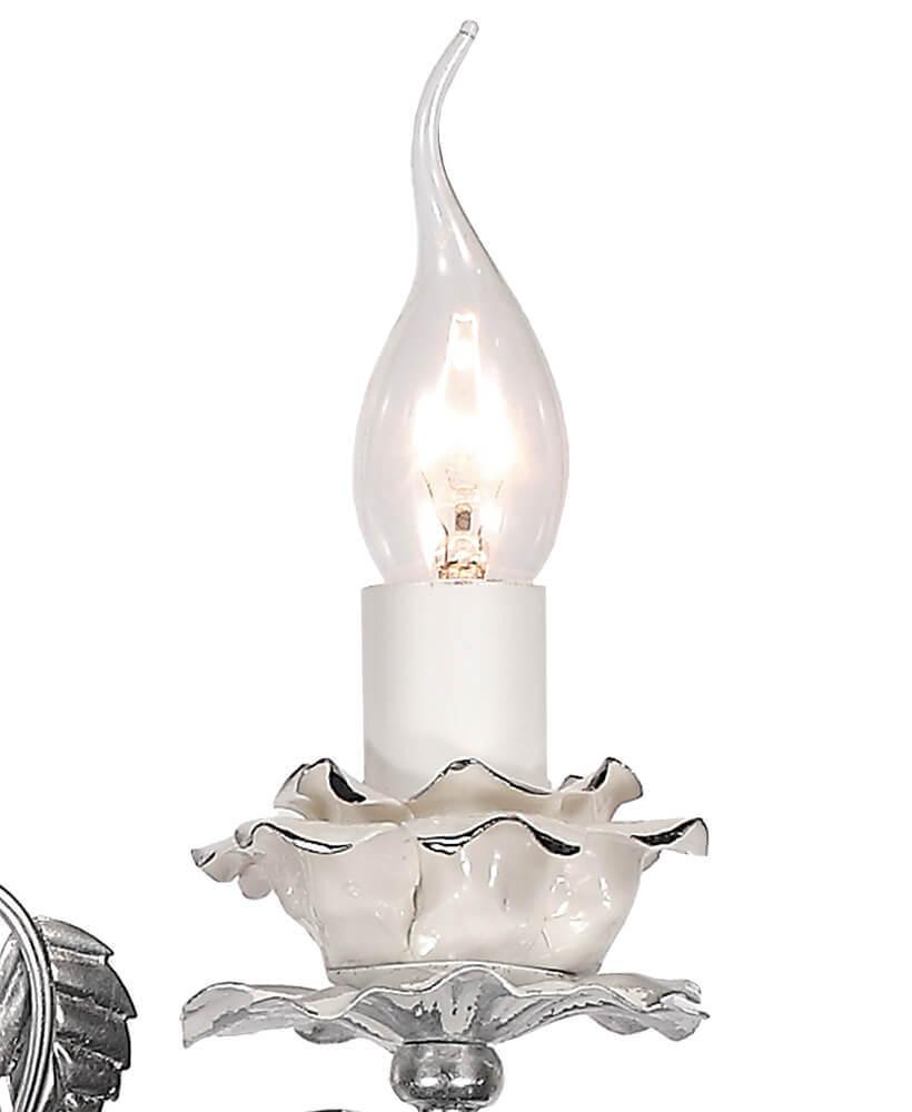Бра настенное белое Lumien Hall "Мэйт" W17067/1WHSS LUMIEN HALL СВЕЧА 00-3929733 Белый  - Вид №1