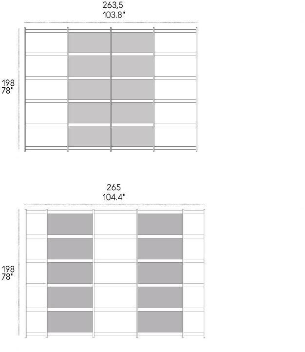 Casamania & Horm Модульный деревянный книжный шкаф с контейнерами Solaio sun-id-1439894 - Вид №11