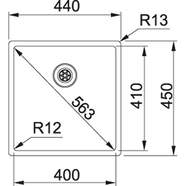 BXX 110-40/ BXX 210-40 Мойка кухонная прямоугольная Franke BOX - Вид №1