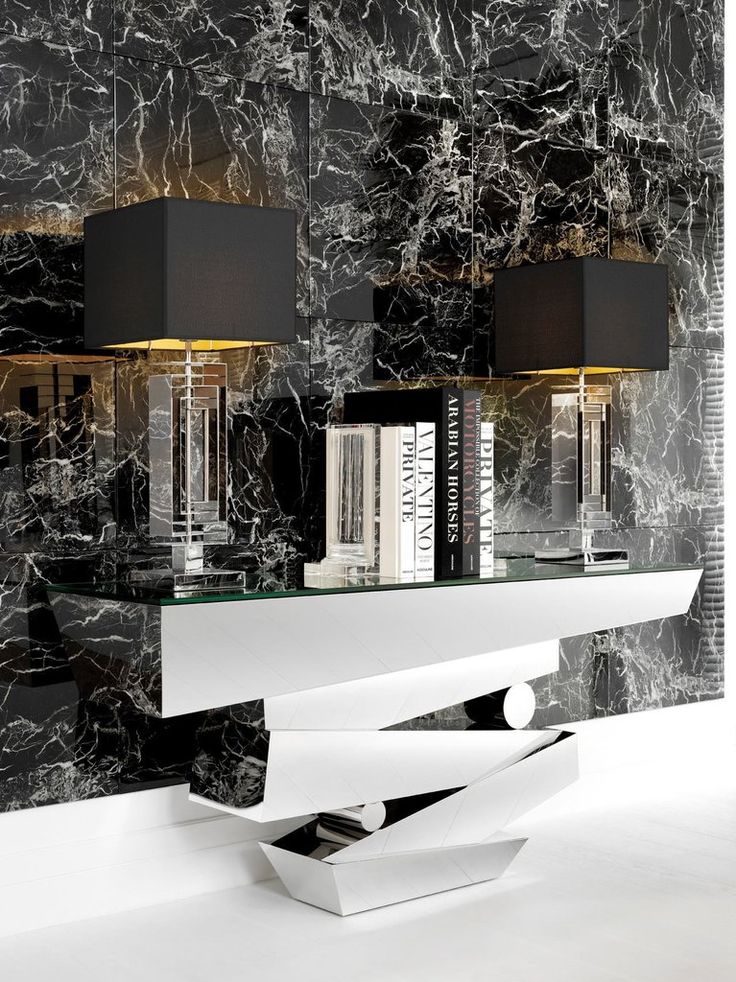 Консоль зеркальная с фигурной ножкой Miramar от Eichholtz EICHHOLTZ EICHHOLTZ 060935 Зеркальный  - Вид №2