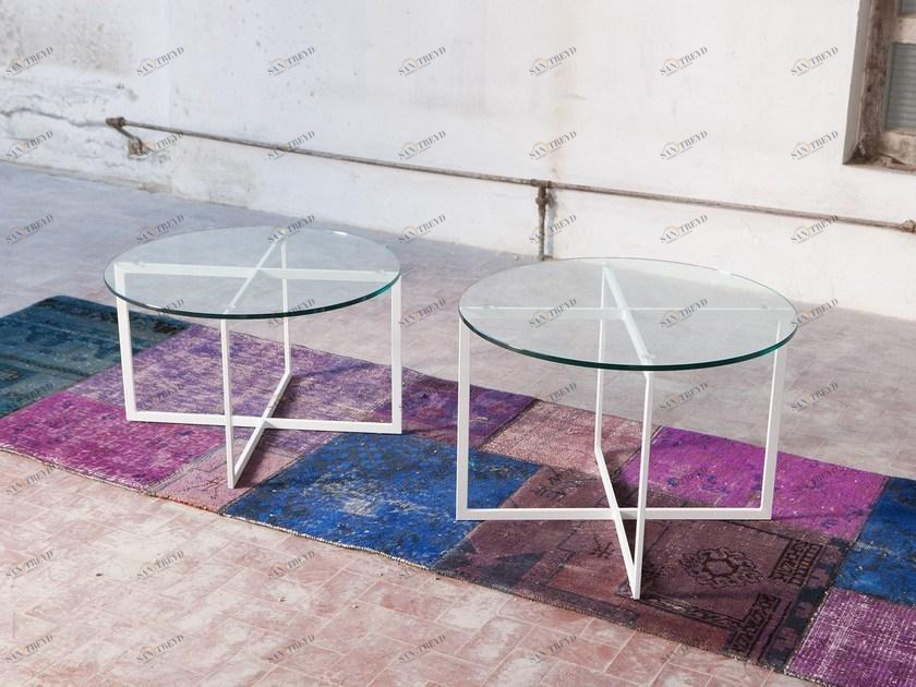 Domingo Salotti Круглый стеклянный журнальный столик для гостиной Tavolini sun-id-1479750