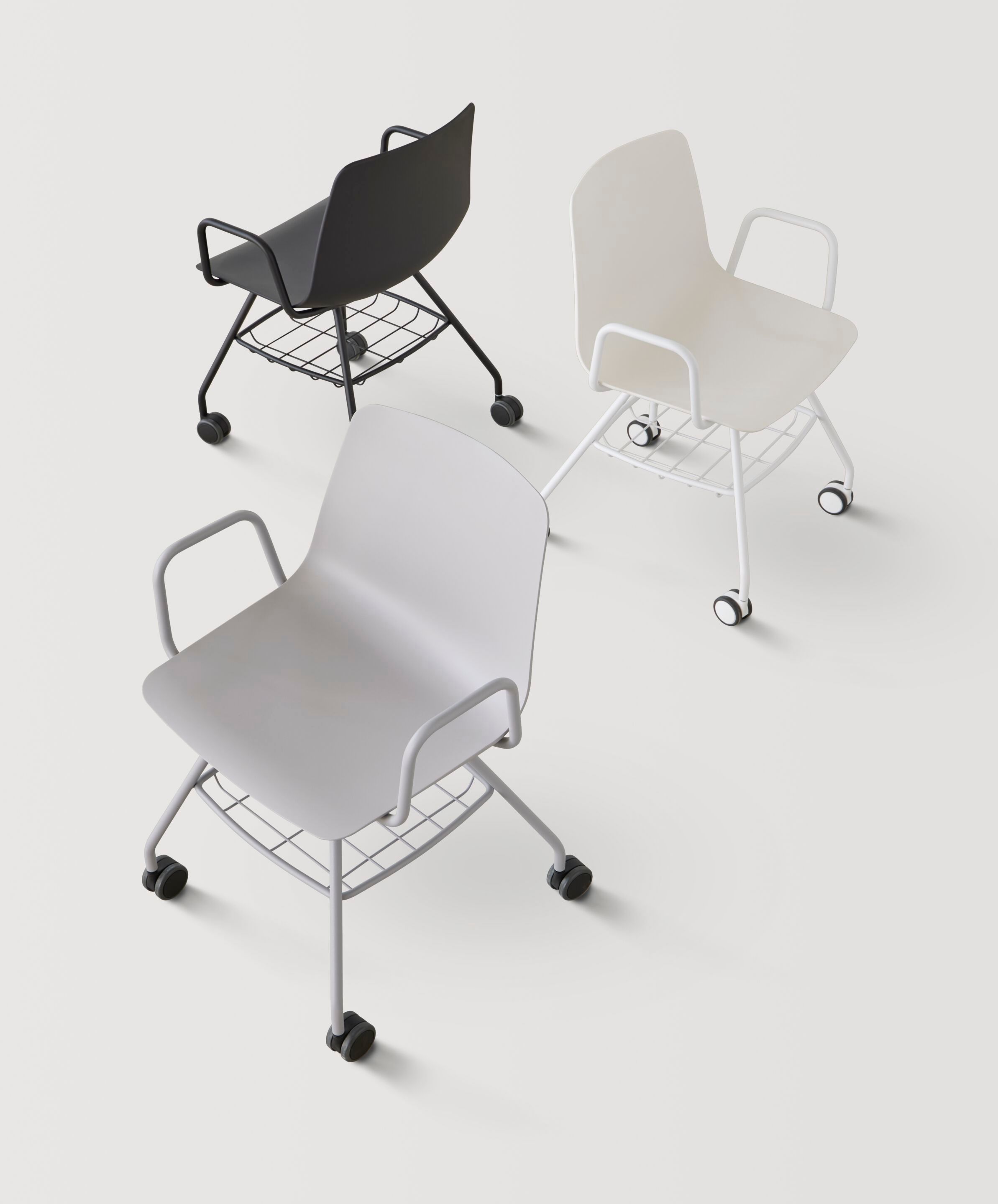 Полипропиленовый стул для конференций с подставкой для хранения INCLASS Varya XL ARCH-00087860 - Вид №1