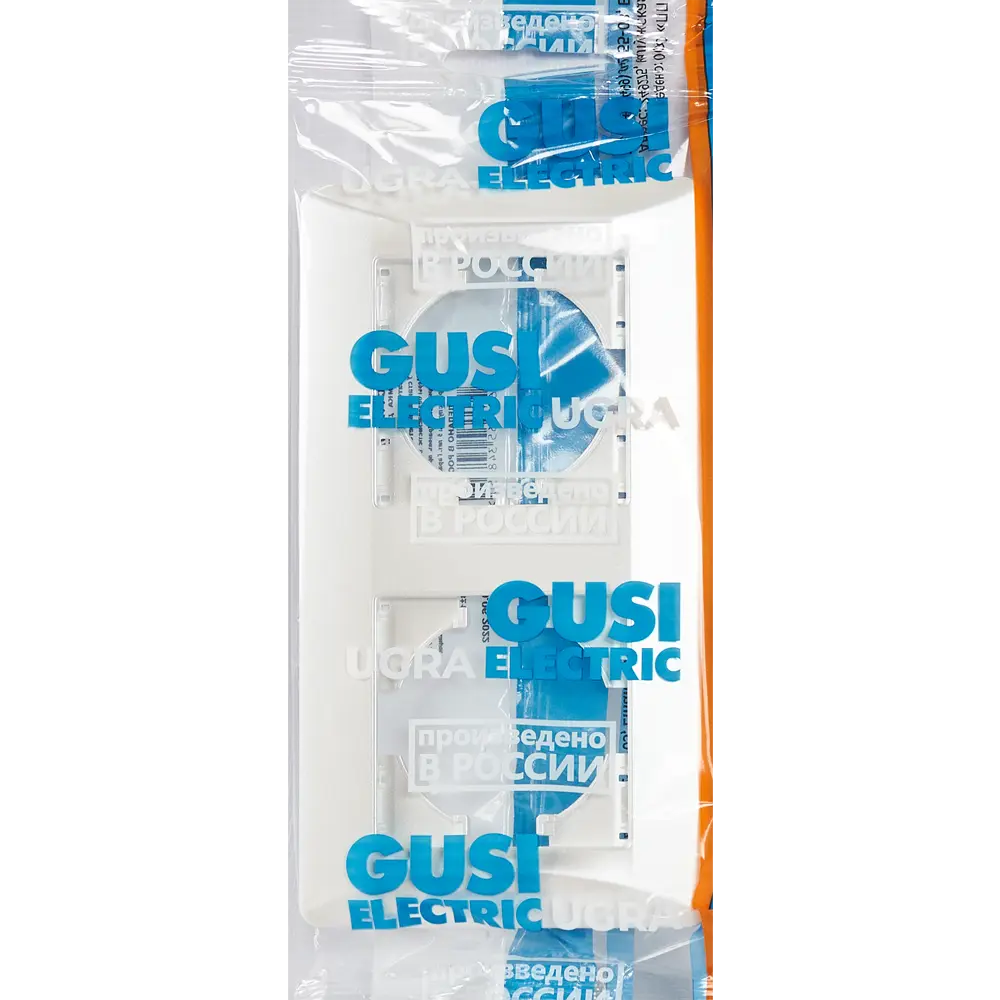 Рамка для розеток и выключателей Gusi Electric Ugra С1120-028 2 поста цвет жемчуг 83865150 STLM-2195088 - Вид №3