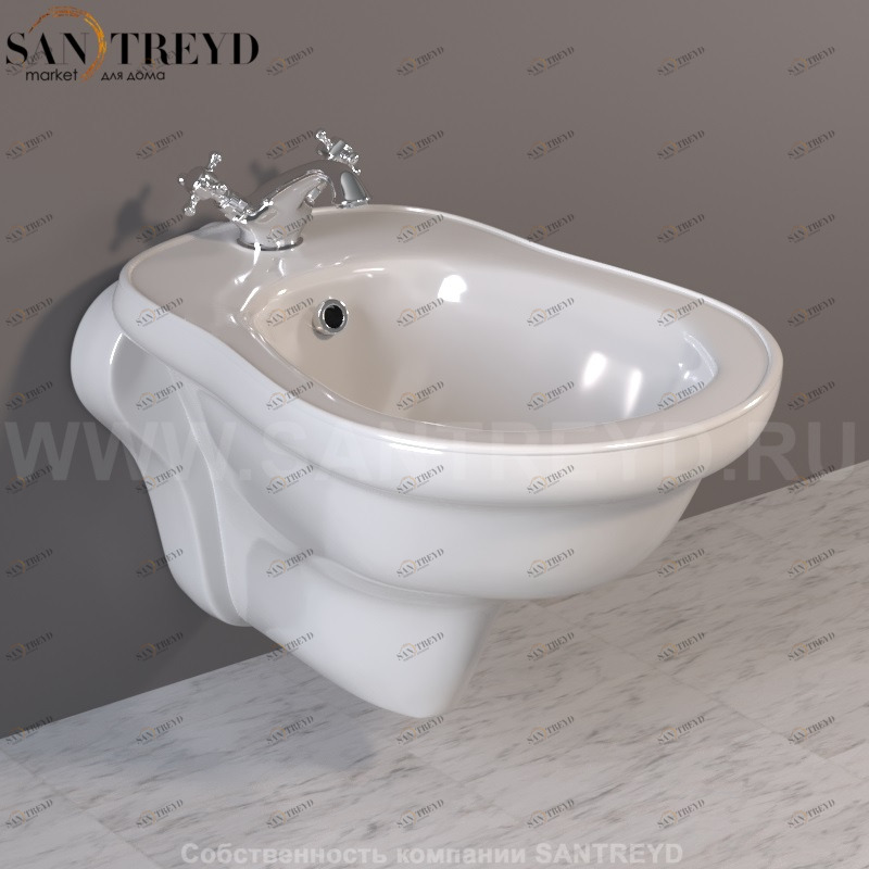 102601 Биде подвесное RETRO Kerasan