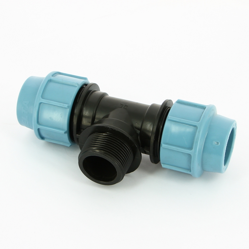 Тройник обжим-Н для труб ПНД UNIDELTA 32х1" 1010032005 - Вид №2