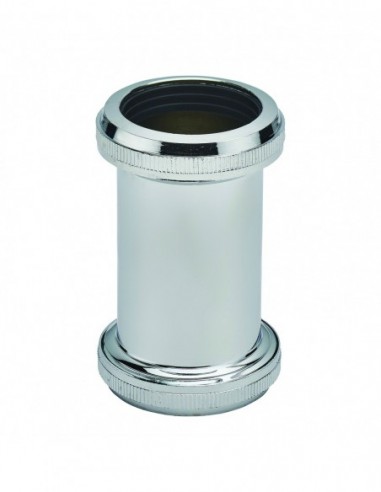 020600 000 00  Втулка для раковины, входа и выхода Д. 32 мм, хромированная латунь Valentin Матовый Никель  - Вид №1