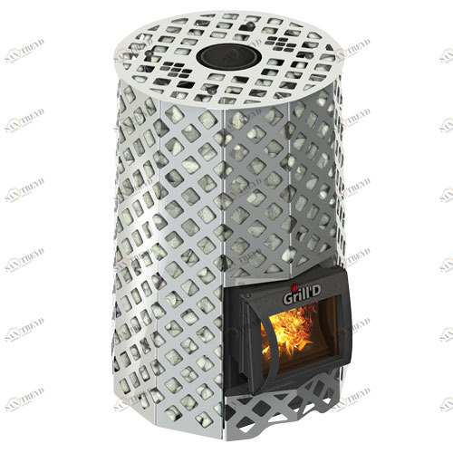 Печь для бани GRILL'D Violet Steel Romb Short PRO с закрытой каменкой 6673