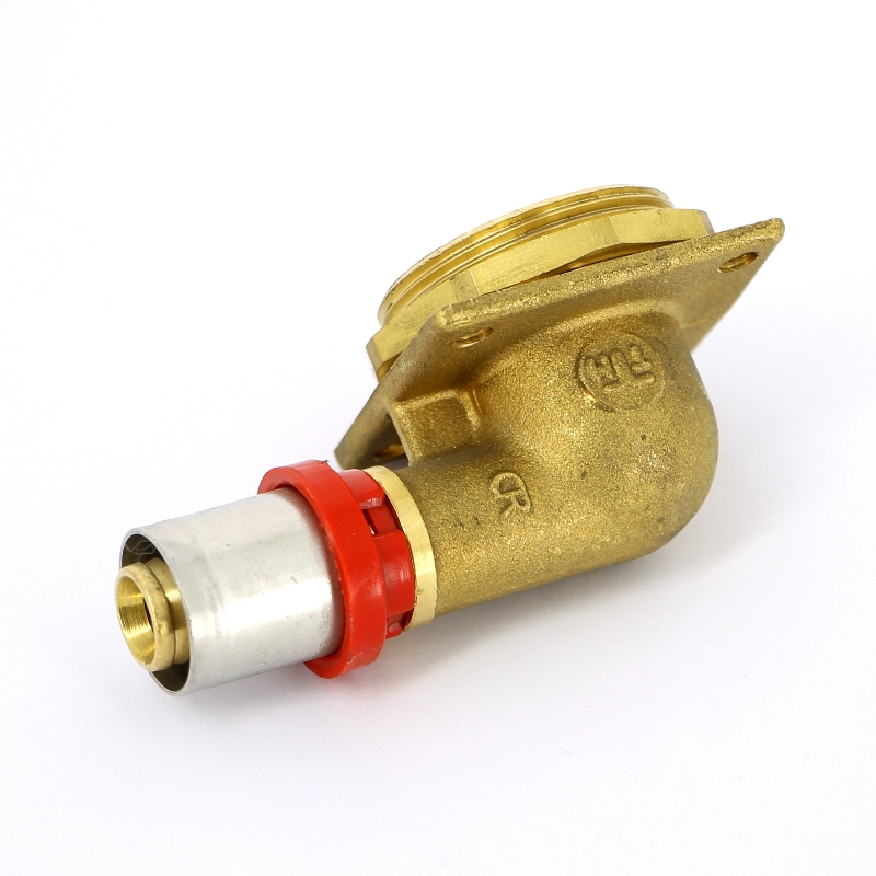 Водорозетка пресс-В с контргайкой 3/4" для стиральных машин и встраиваемых сливных бачков TIEMME 16x1/2" 1650175 - Вид №1