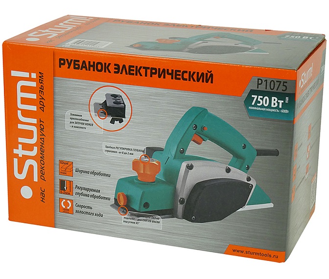 Электрорубанок Sturm! P1075 9965176 STDN-0074855 - Вид №10