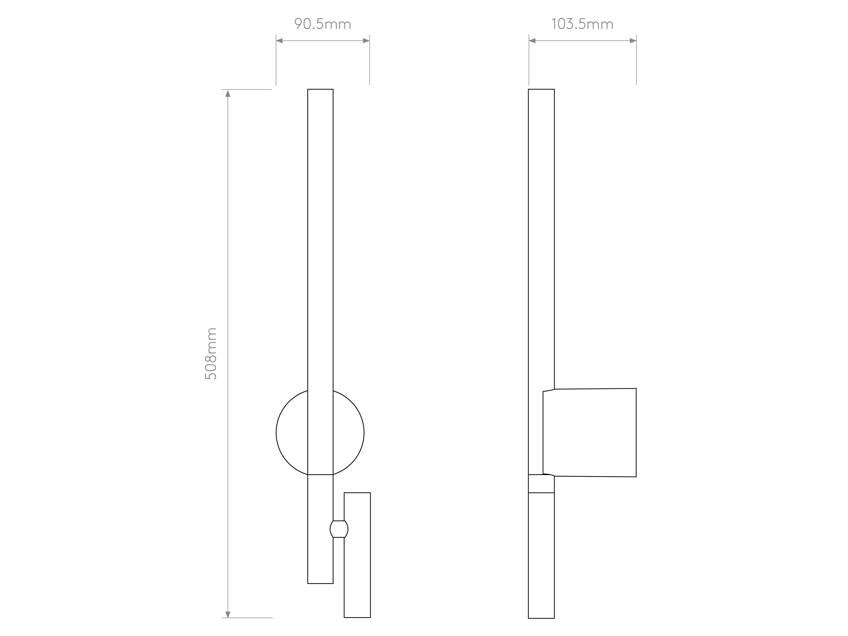 Алюминиевый регулируемый светодиодный настенный светильник Astro Lighting BATON READER LED ARCH-00111358 - Вид №3