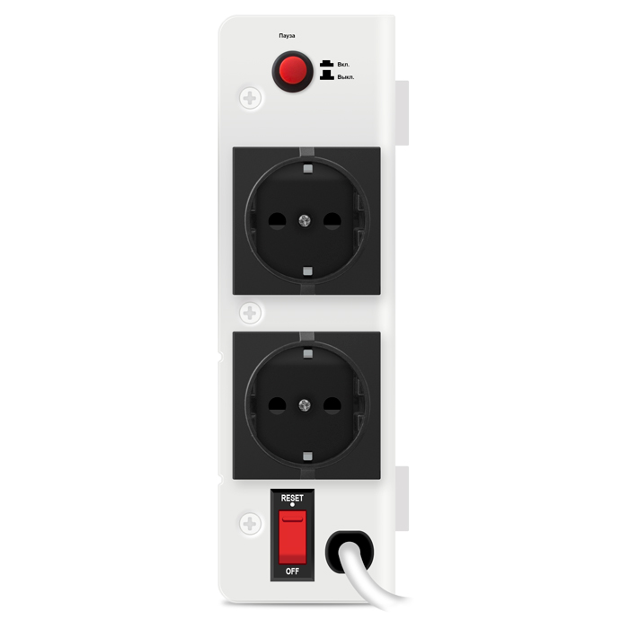 SV-013950 Stabilizer avr slim-2000 lcd, relay, 1200w, 2000va, 140-260v, the function "pause", 2 outlets Sven Santreyd  - Вид №2