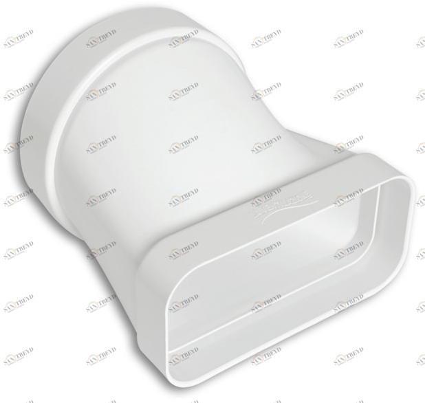 First Corporation Горизонтальное соединение в абс от круглой трубы к прямоугольной La ventilazione Cgo157b