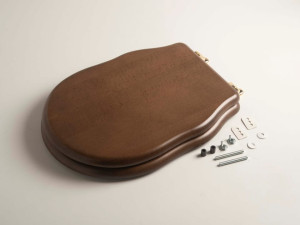 Сиденье для унитаза из грецкого ореха