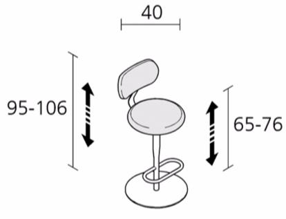 Alias Вращающееся кресло с регулируемой высотой с подставкой для ног Atlas sun-id-1366756 - Вид №4