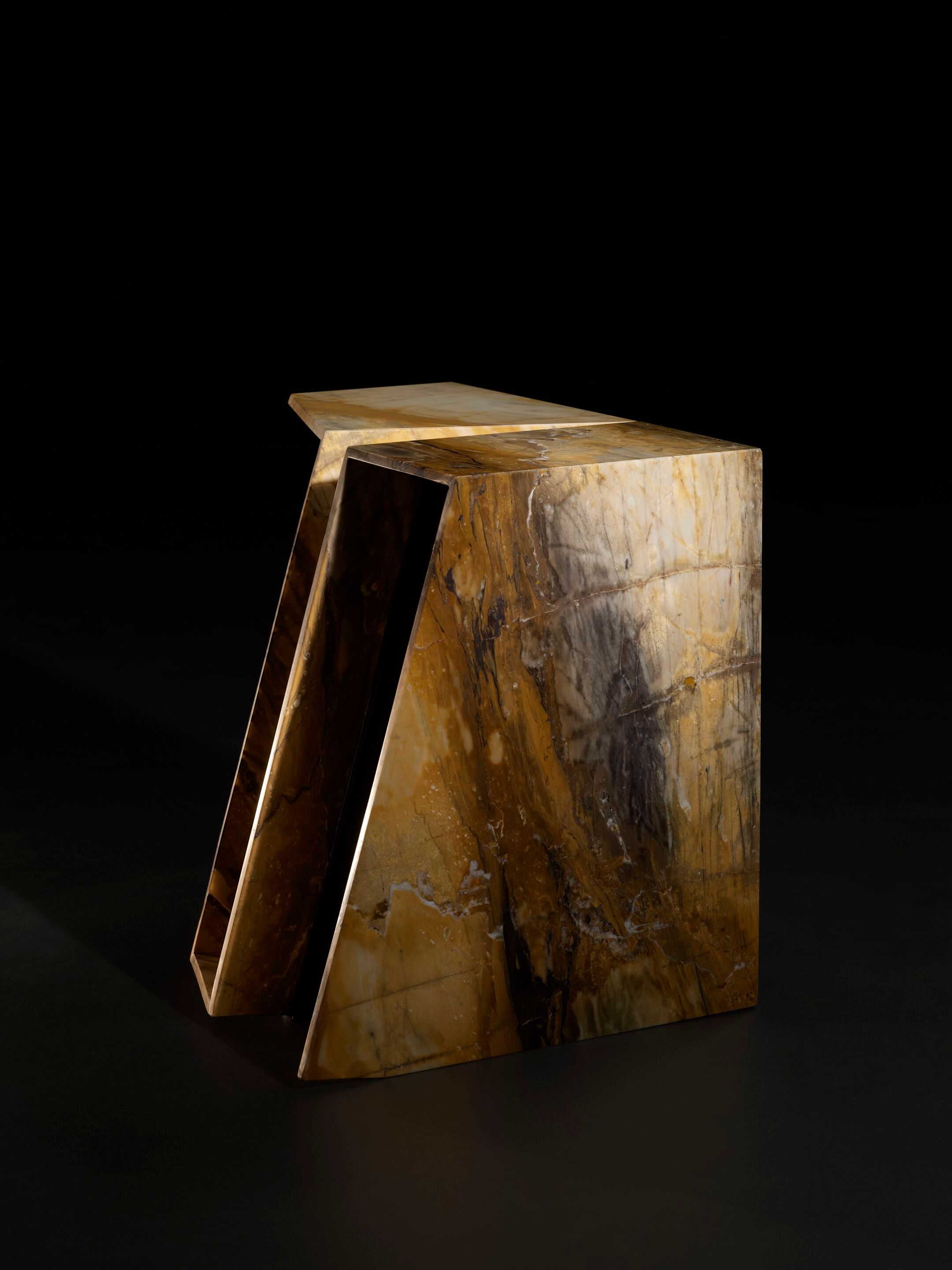 Журнальный столик из олова и камня Henge ORIGAMI ARCH-00109865 - Вид №3