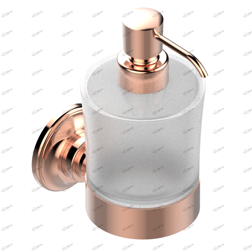 G08-613 Дозатор для жидкого мыла настенный Thg-paris Pompadour Розовое золото G08-613 CAT.F