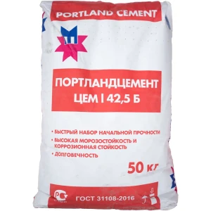 Цемент Мордовцемент M500 ЦЕМ I 42.5 Б 50 кг 82305440 STLM-2107837