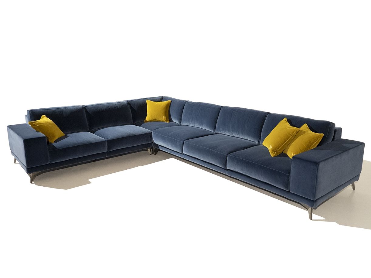 Бархатный угловой диван Mantellassi 1926 Tesla ARCH-00038994