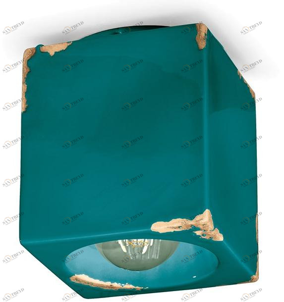 FERROLUCE Квадратный керамический потолочный светильник Vintage C987