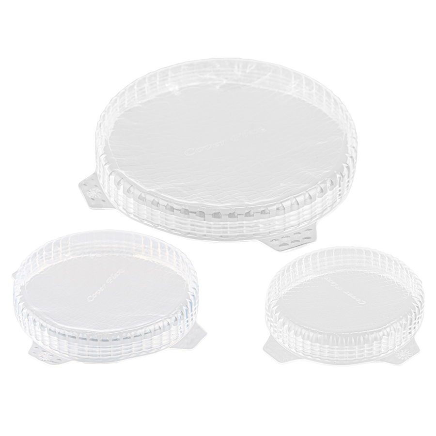 25.014.86.0096 Набор из 3 крышек coverflex ?11, 16, 21 см силикон, белый Silikomart 