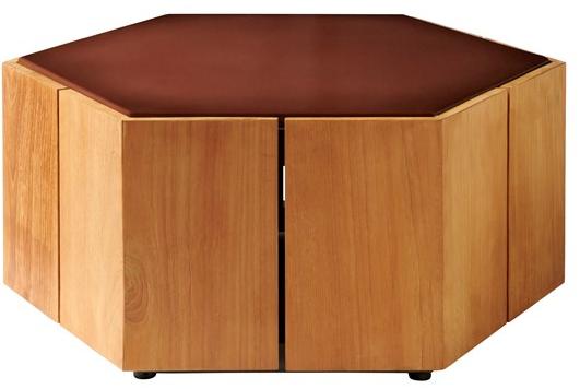 TRIBÙ Шестиугольный столик для сада Hexagon sun-id-1378588 - Вид №2