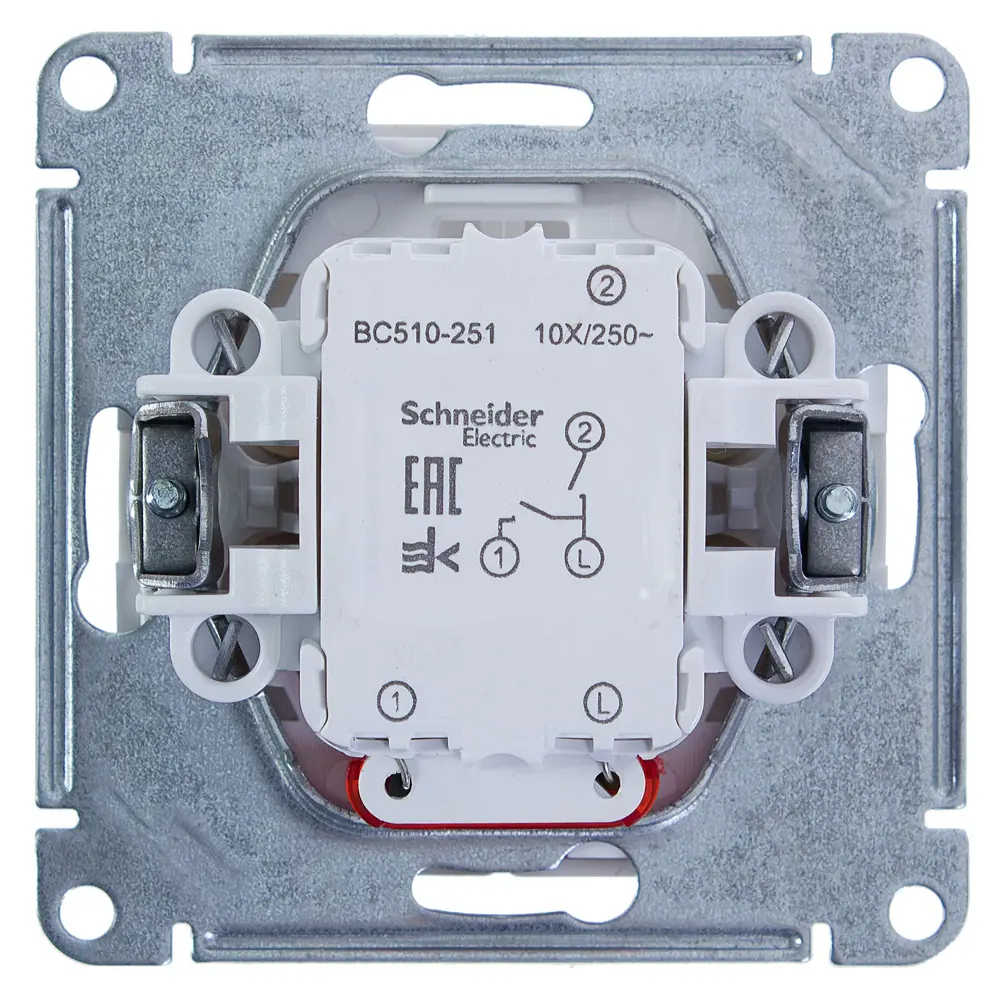 Выключатель SYSTEME ELECTRIC W59 двухклавишный с подсветкой 18799025 STLM-1119226 - Вид №3