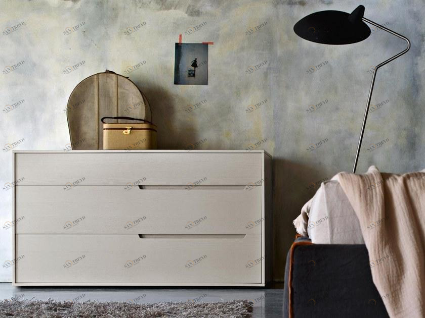 ZANETTE Комод из лакированного дерева со встроенными ручками Ariel sun-id-1390189