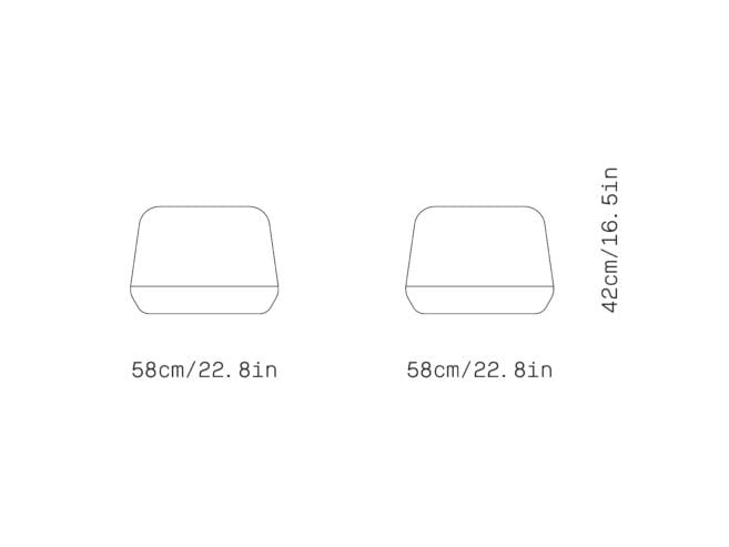 Круглый пуф из ткани Omelette Editions MOLE ARCH-00067441 - Вид №7