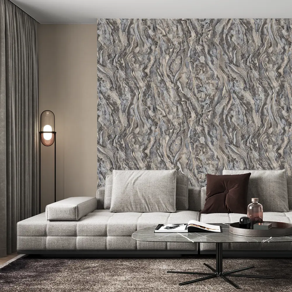 Обои флизелиновые Palitra Home бежевые 1.06 м HC71531-28 Onyx STLM-2034098 - Вид №3