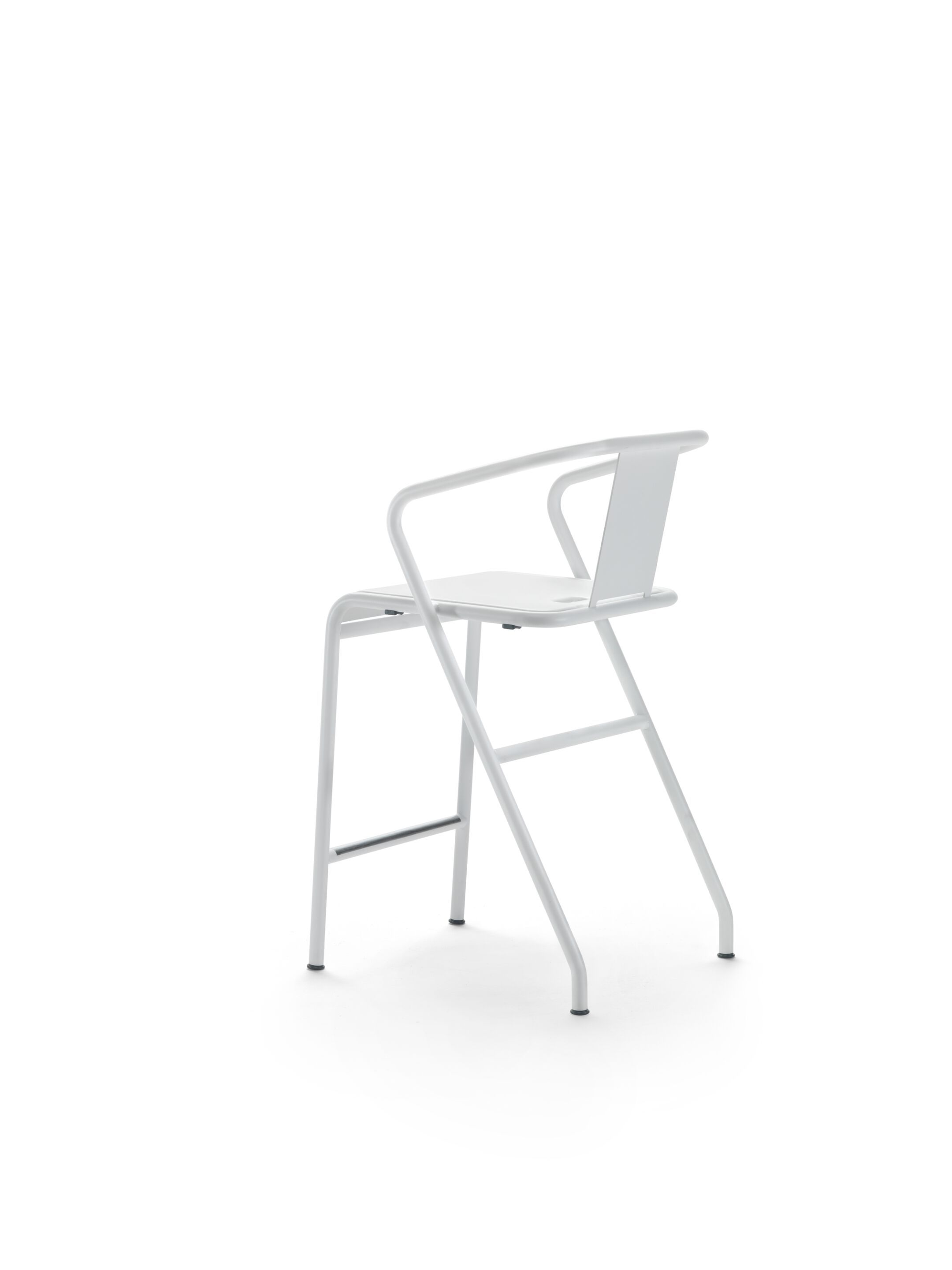 Окрашенный металлический садовый стул с подлокотниками с подставкой для ног Flexform Calipso ARCH-00103105 - Вид №2