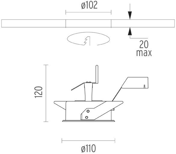 Flos Регулируемый потолочный светильник из алюминия Architectural collection - downlights sun-id-1419492 - Вид №8