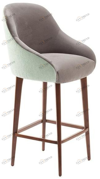 Mambo Unlimited Ideas Высокий табурет из ткани со спинкой Gia sun-id-1457847