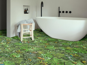 Нескользящий виниловый пол