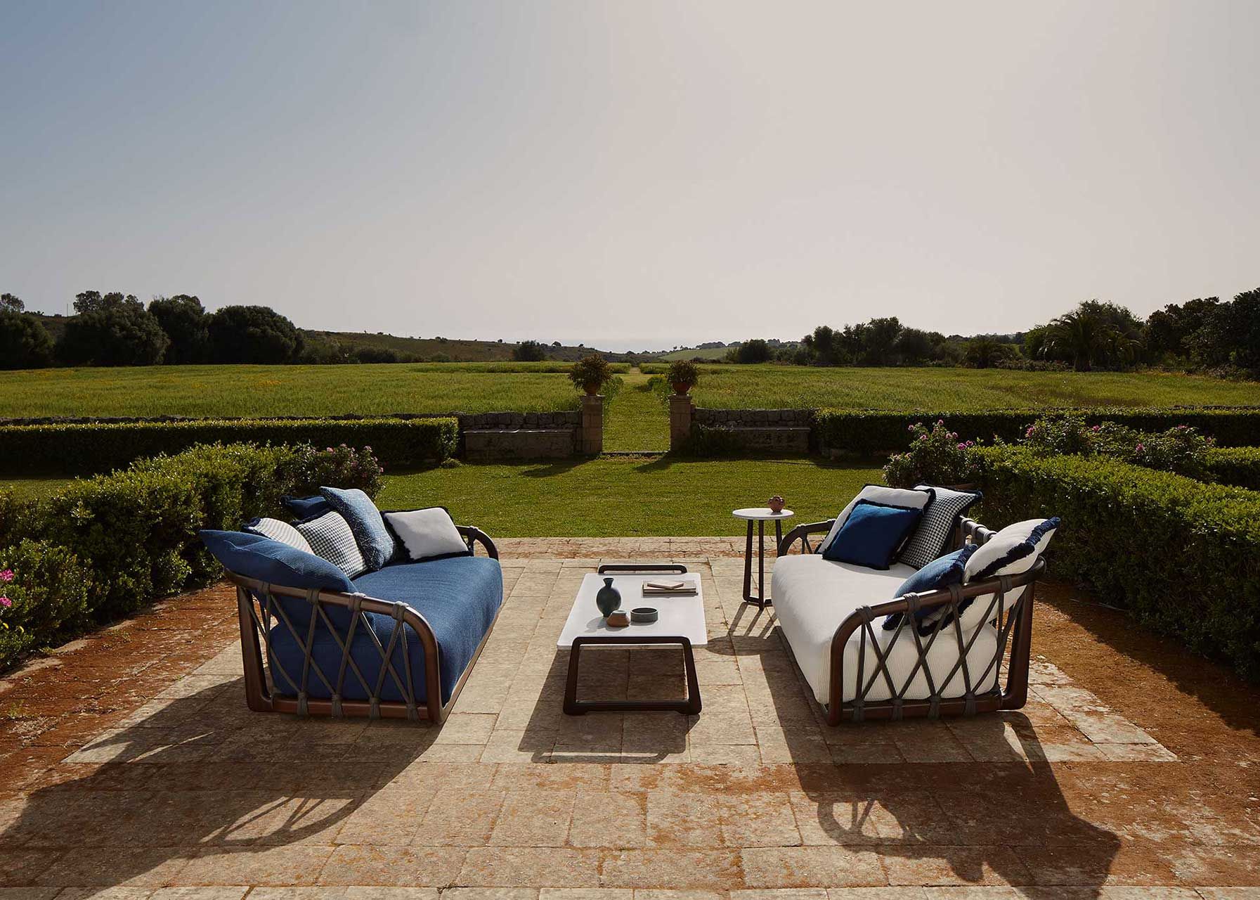 Круглый мраморный журнальный столик bardiglio Exteta Sunset ARCH-00059359 - Вид №5