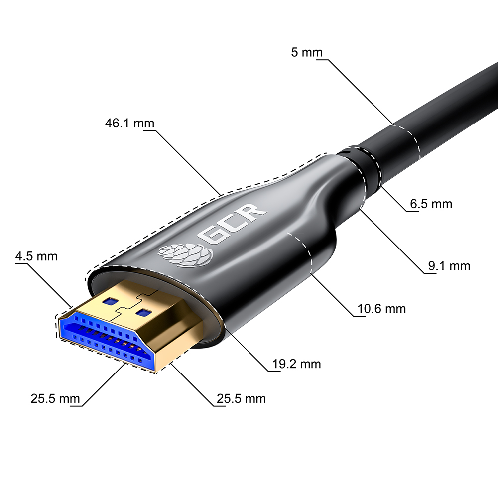 GCR-52440 Gcr кабель 30m оптический hdmi 2.1 8k 60hz, для подключения smarttv, appletv, xbox series x, ps5, Greenconnect Santreyd  - Вид №1