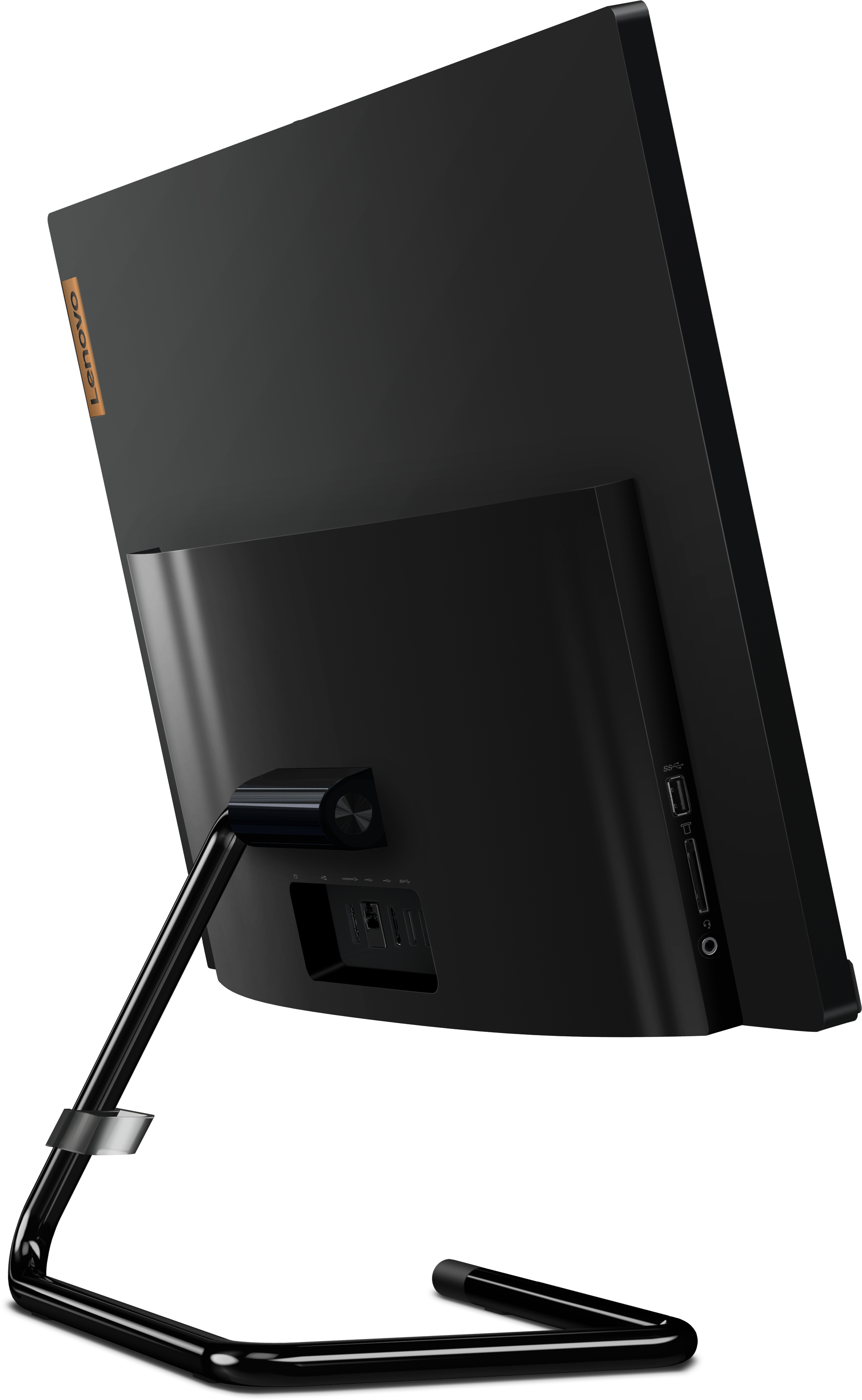 F0E7003RRK ideacentre aio a340-24igm 23.8"(1920x1080 ips)/intel celeron j4025(2ghz)/4096mb/512ssdgb/dvdrw/int:intel uhd graphics 600/bt/wifi/war 1y/5.87kg/black/dos + клавиатура, мышь usb Lenovo Santreyd  - Вид №7