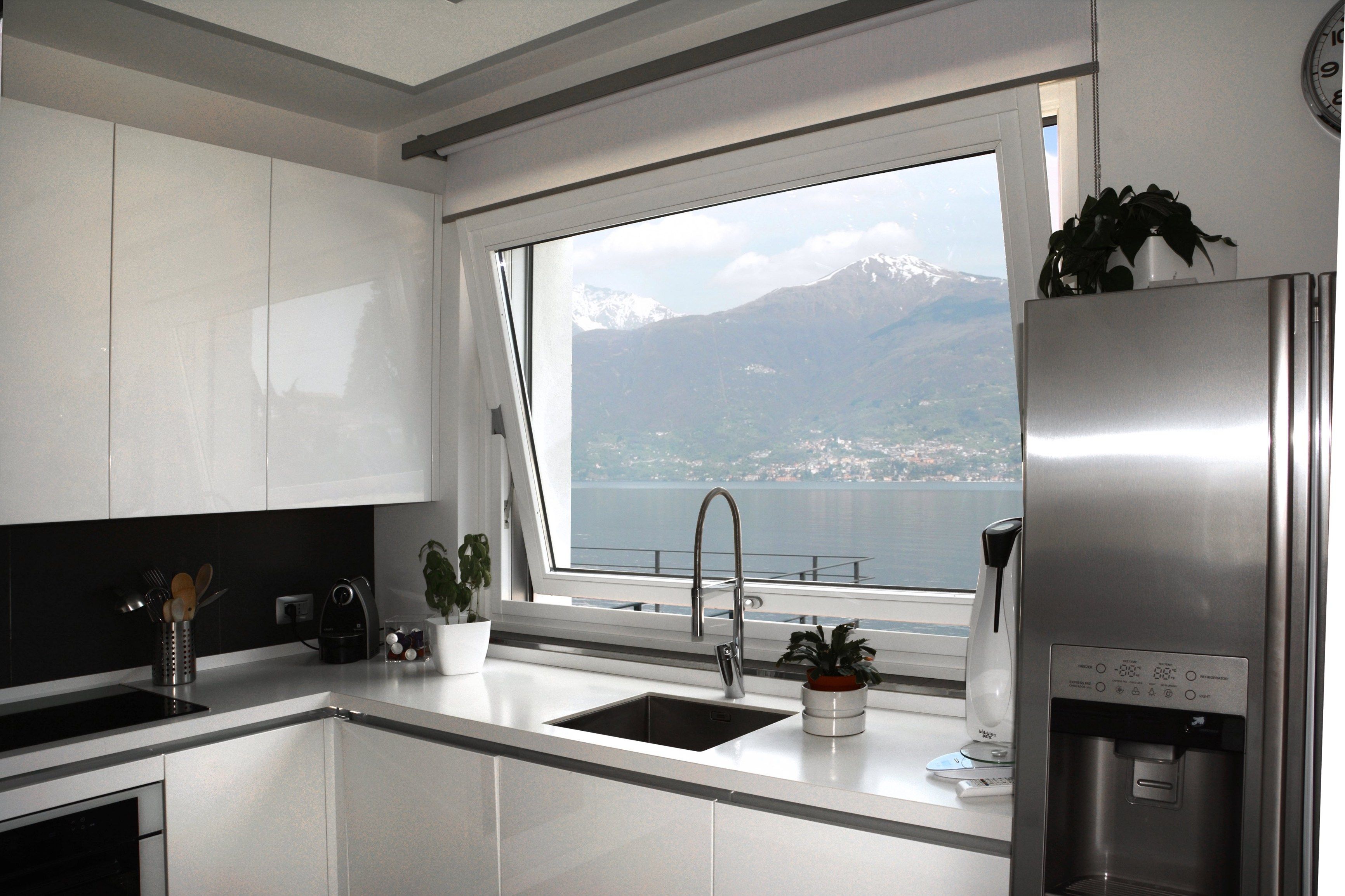 Алюминиевое и деревянное парящее окно NAVELLO облако ARCH-00033393 - Вид №1