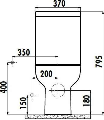 LR310-11CB00E-0000 LARA Унитаз Creavit Lara - Вид №1