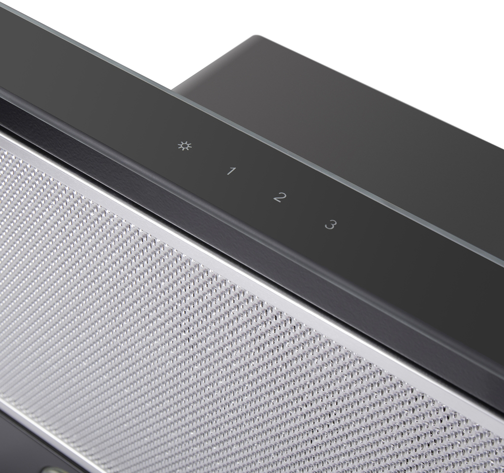 OUSE TOUCH 60 Glass Black Вытяжка ouse touch 60 черный/черное стекло/ • тип: встраиваемая• цвет: черный• управление: сенсорное• ширина, мм: 600• полная потребляемая мощность, вт: 190• количество скоростей: 3• максимальная производительность, м3/ч: 750• ди Santreyd  - Вид №12