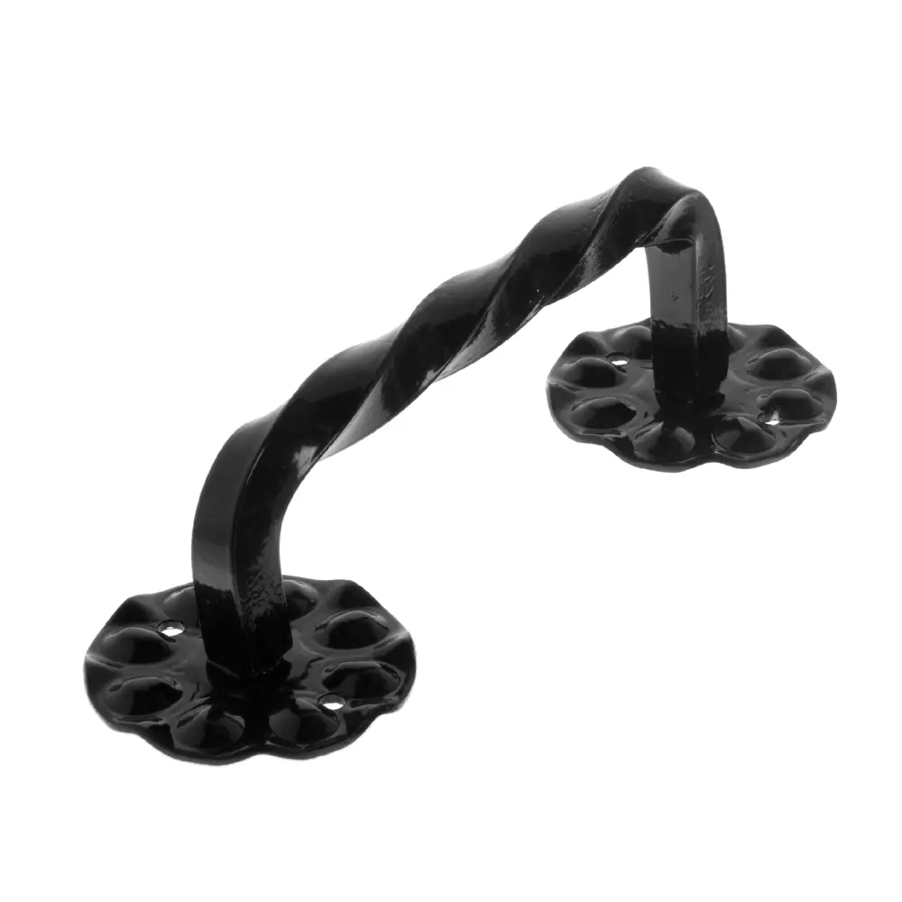 Дверная ручка-скоба Santreyd Витая в классическом черном исполнении 15291023 STLM-0005660