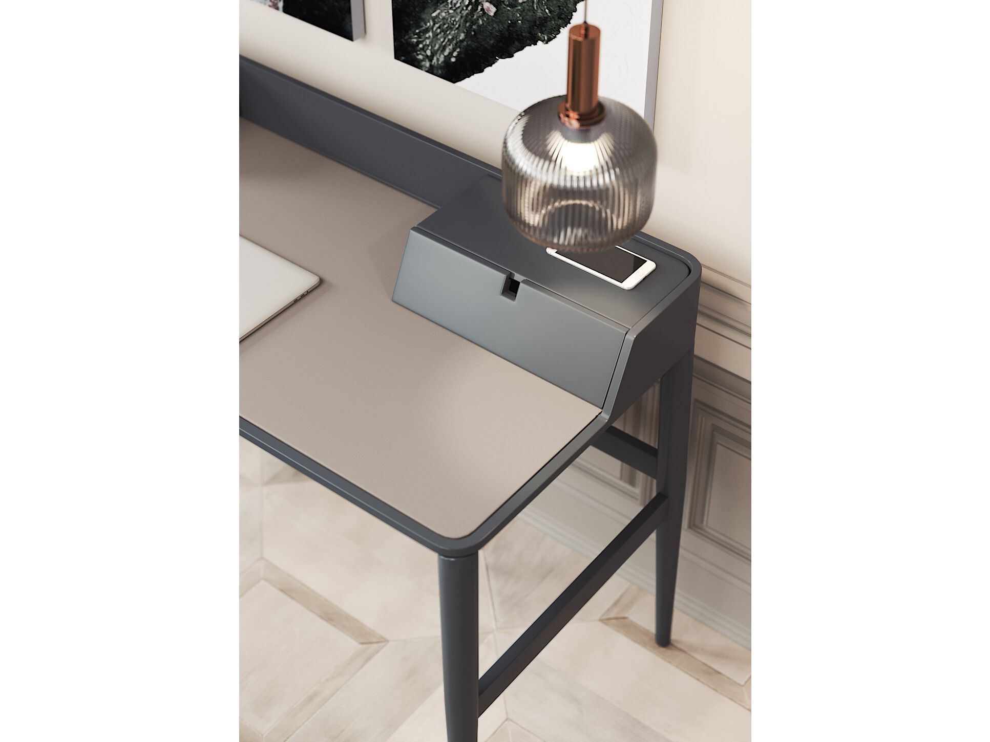 Деревянный письменный стол PRADDY Natur ARCH-00115722 - Вид №3