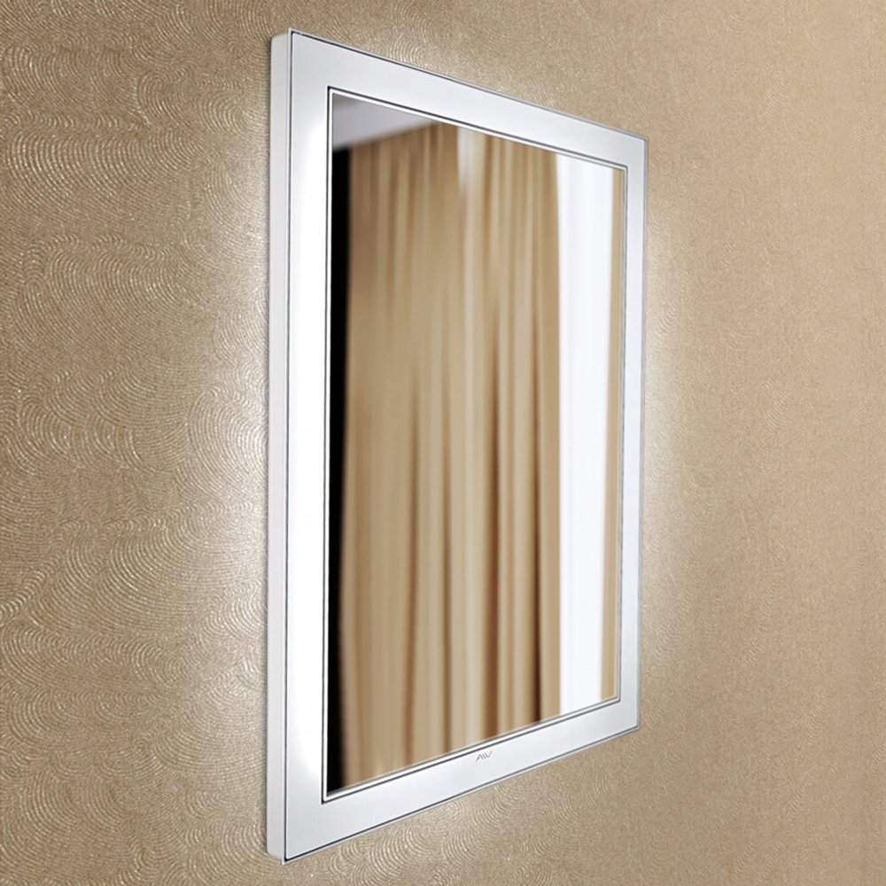 Зеркало настенное с подсветкой 90х80 см белое Bella Lux ALAVANN BELLA LUX 303913 Белый;зеркальный  - Вид №1