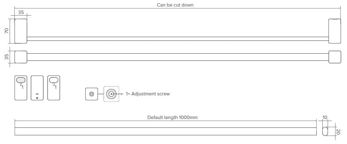 Бронзовая Ручка / держатель для полотенец Dauby Pure® ARCH-00106739 - Вид №3