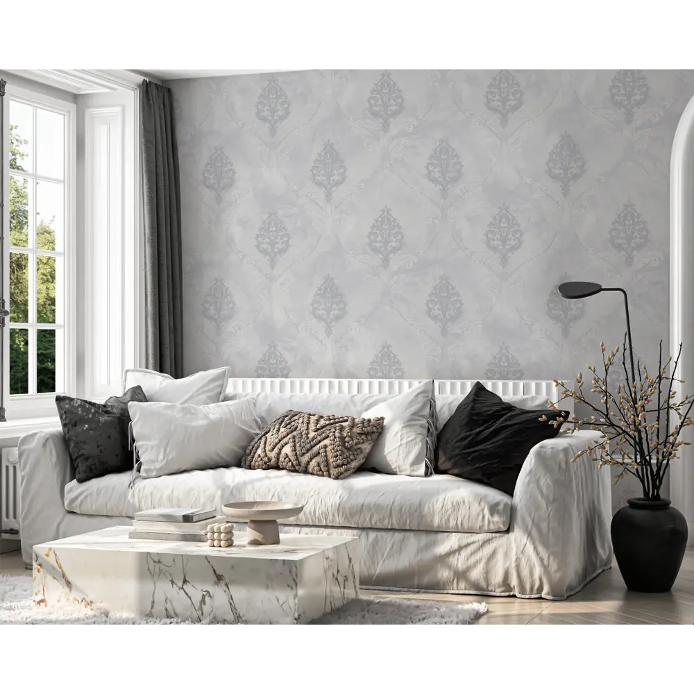 Обои флизелиновые Anturage Dominica серые 1.06 м AN8926-25 STLM-2098374 - Вид №2