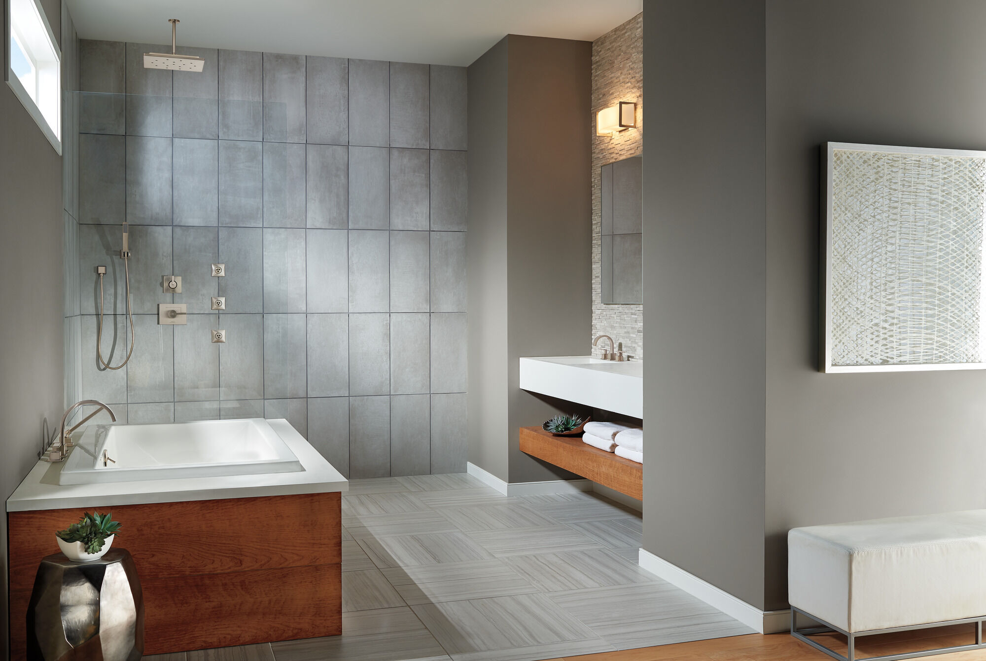 Держатель для душа и фланец для потолочного монтажа Delta Faucet U4999-RB - Вид №1